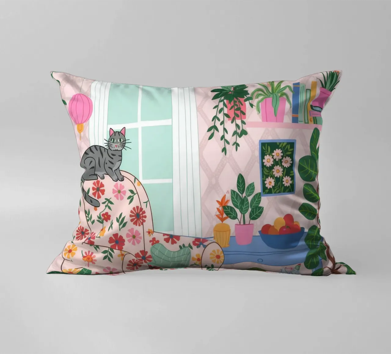 Accogliente rifugio botanico cuscino da Silent Hue