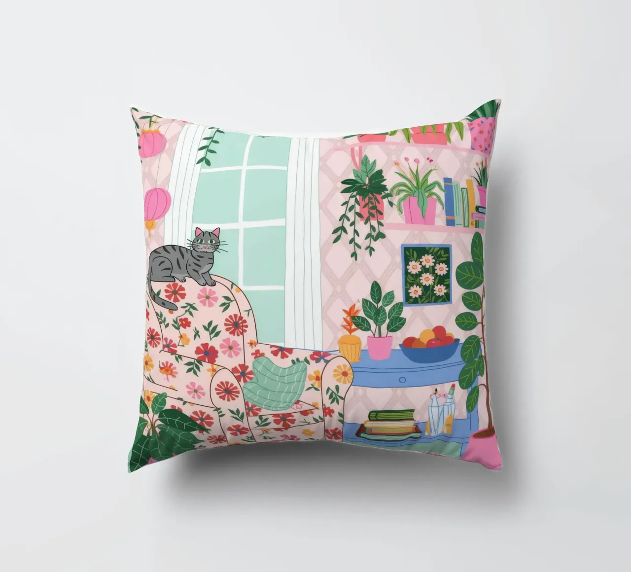 Accogliente rifugio botanico cuscino da Silent Hue