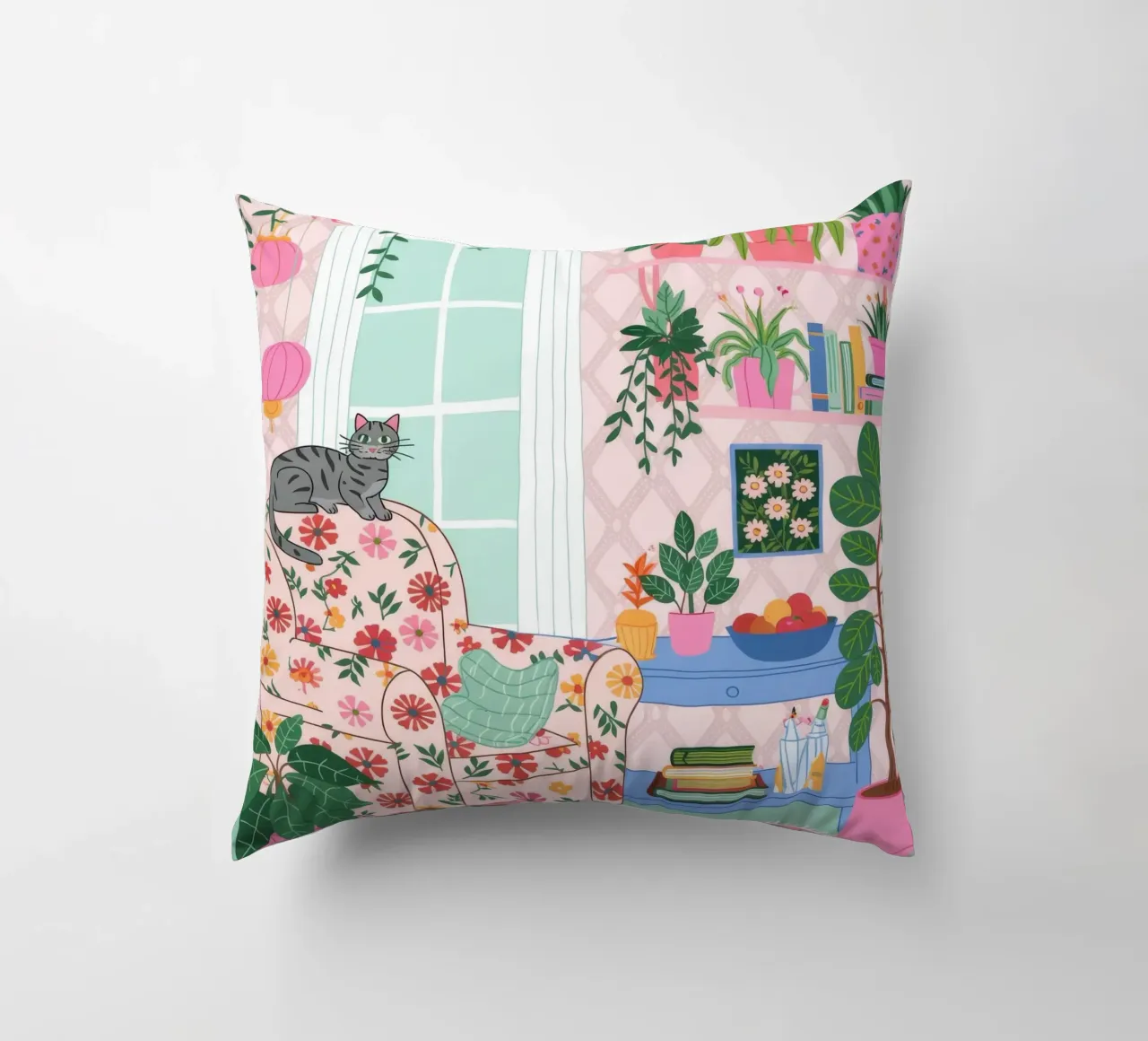 Accogliente rifugio botanico cuscino da Silent Hue