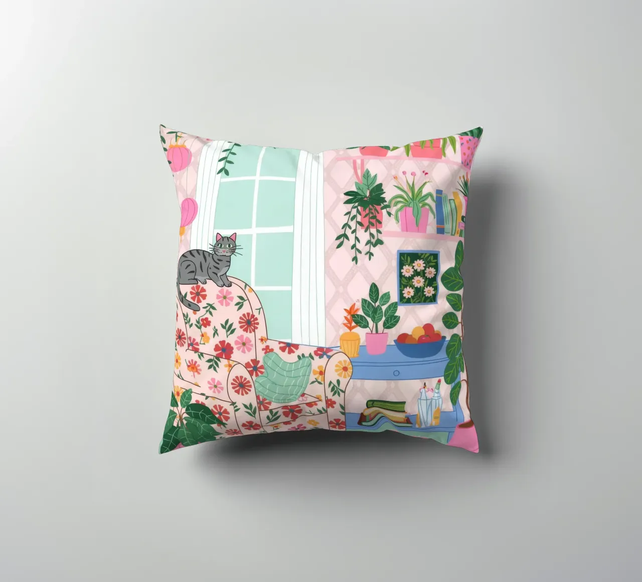 Accogliente rifugio botanico cuscino da Silent Hue