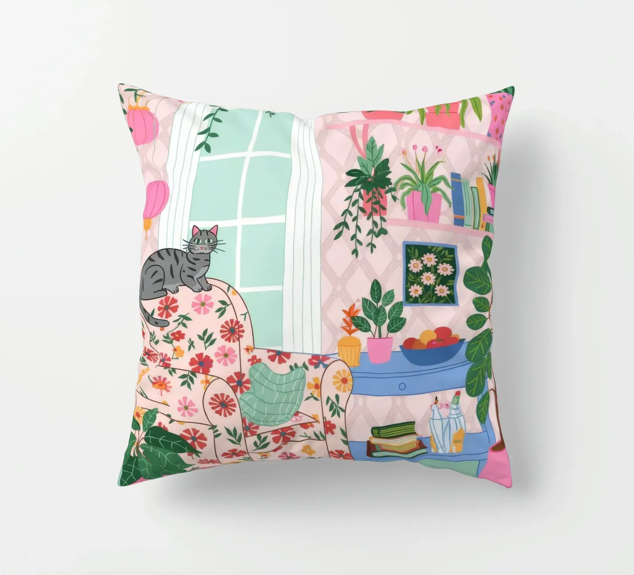 Accogliente rifugio botanico cuscino da Silent Hue