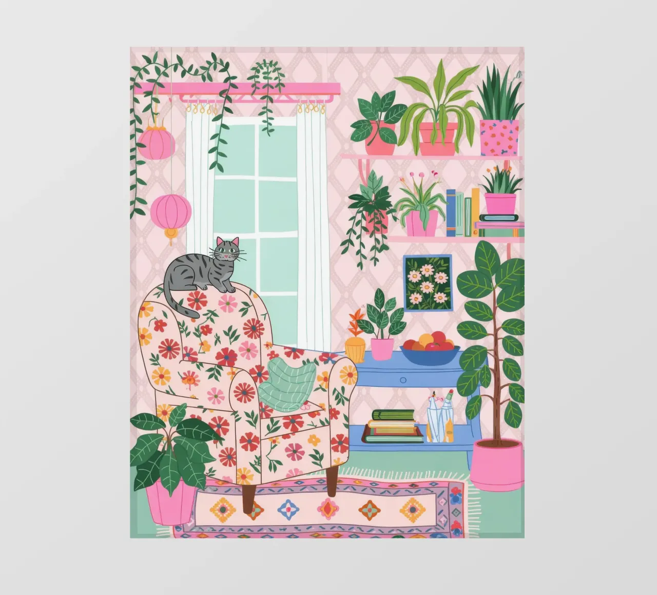 Accogliente rifugio botanico telo in pvc da Silent Hue