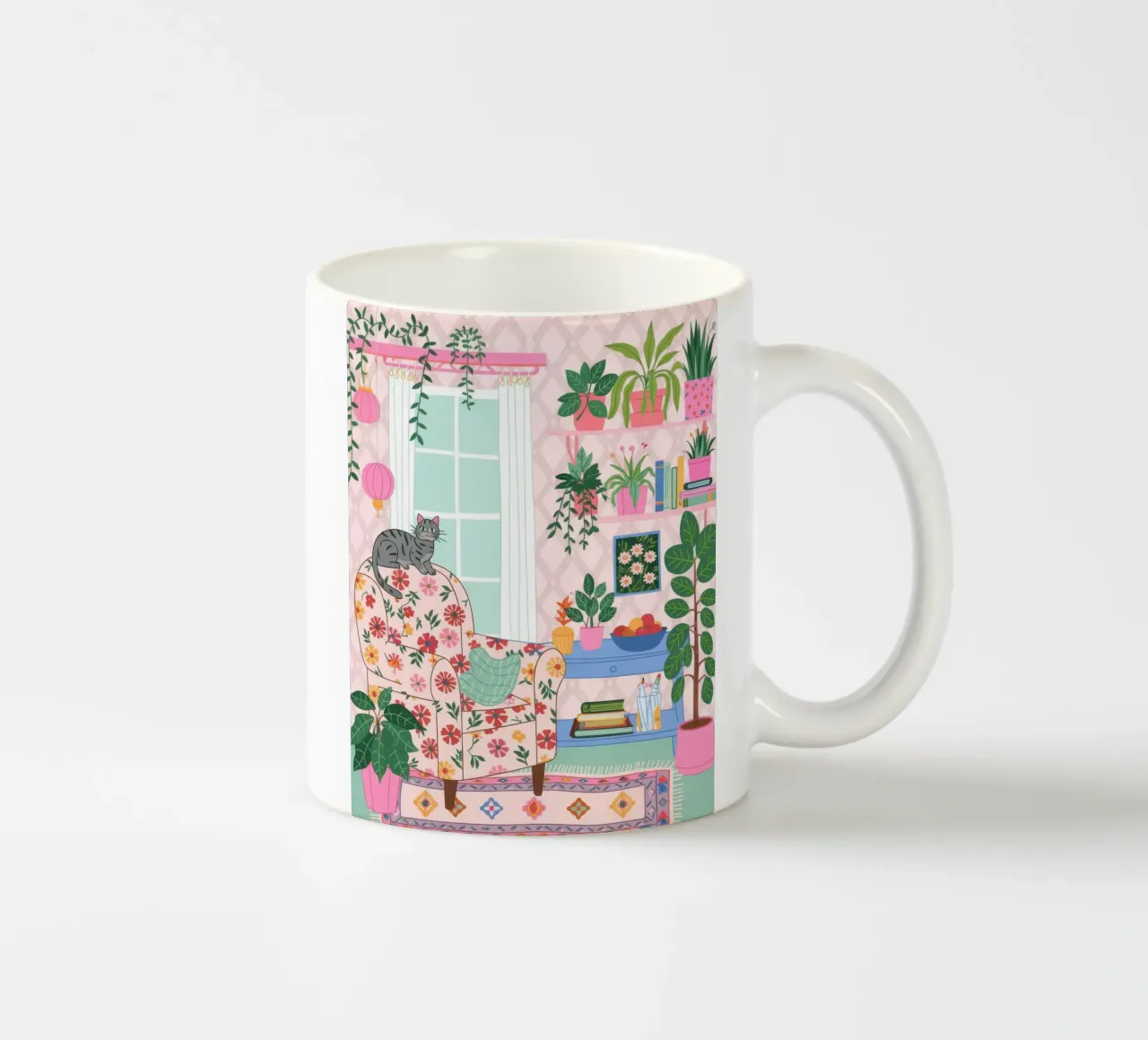 Accogliente rifugio botanico tazza in ceramica da Silent Hue