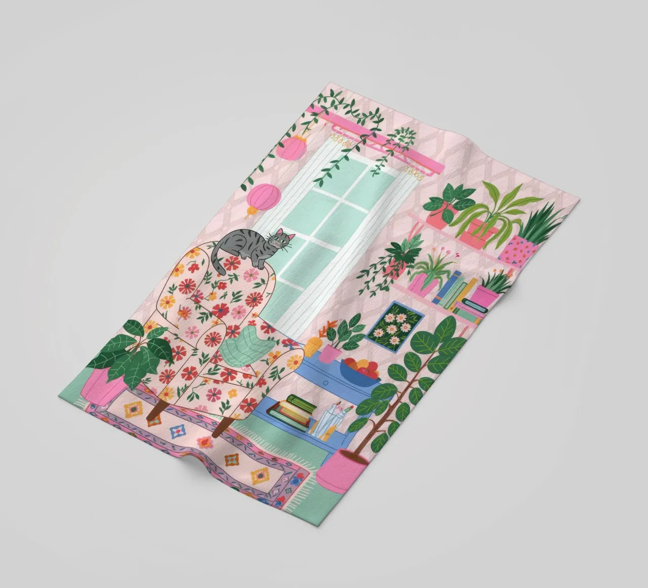 Accogliente rifugio botanico telo mare da Silent Hue