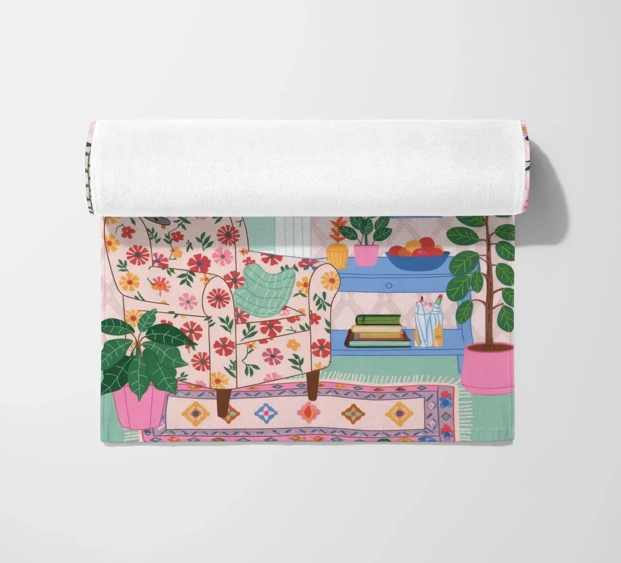 Accogliente rifugio botanico telo mare da Silent Hue