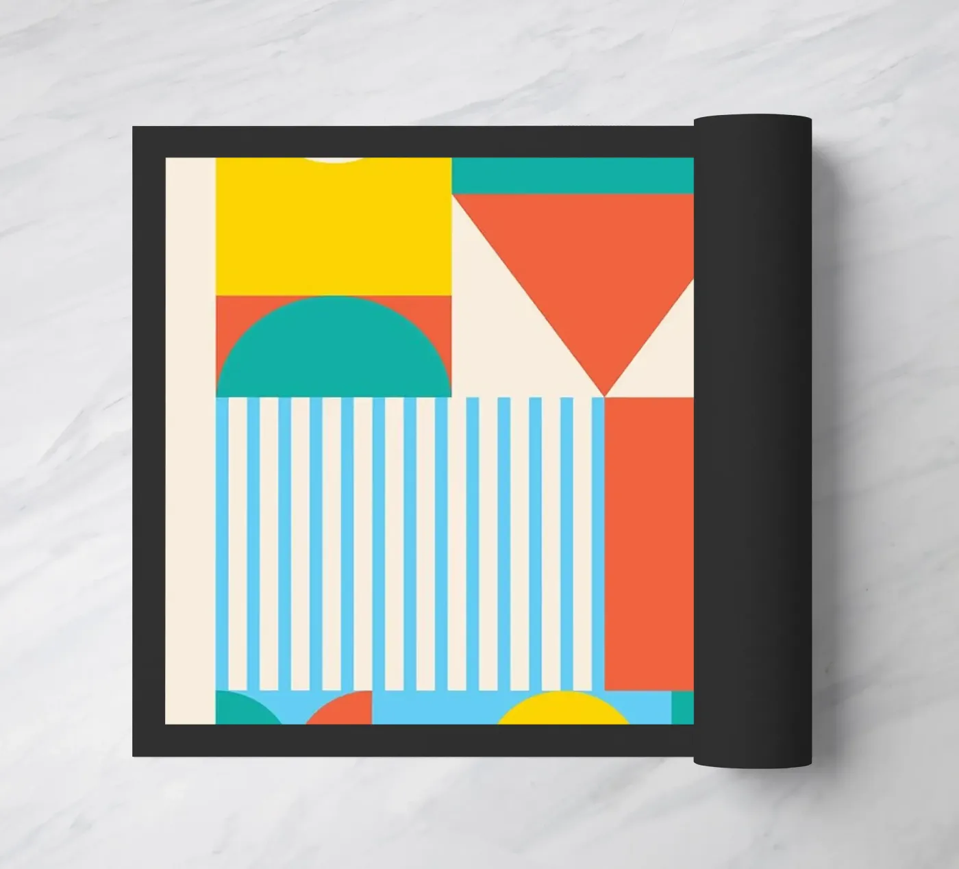 Bauhaus doormat by Purrfect Whiskers Art