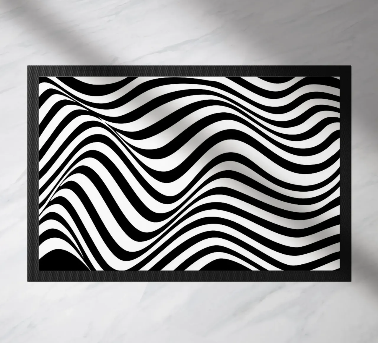 bauhaus in bianco e nero zerbino da Purrfect Whiskers Art