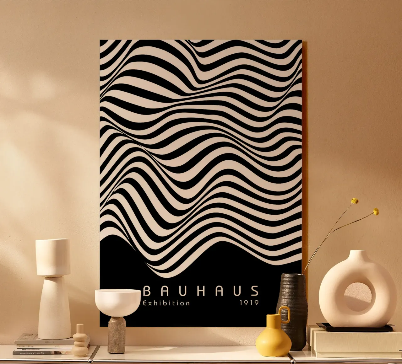 bauhaus in bianco e nero plexiglass da Purrfect Whiskers Art
