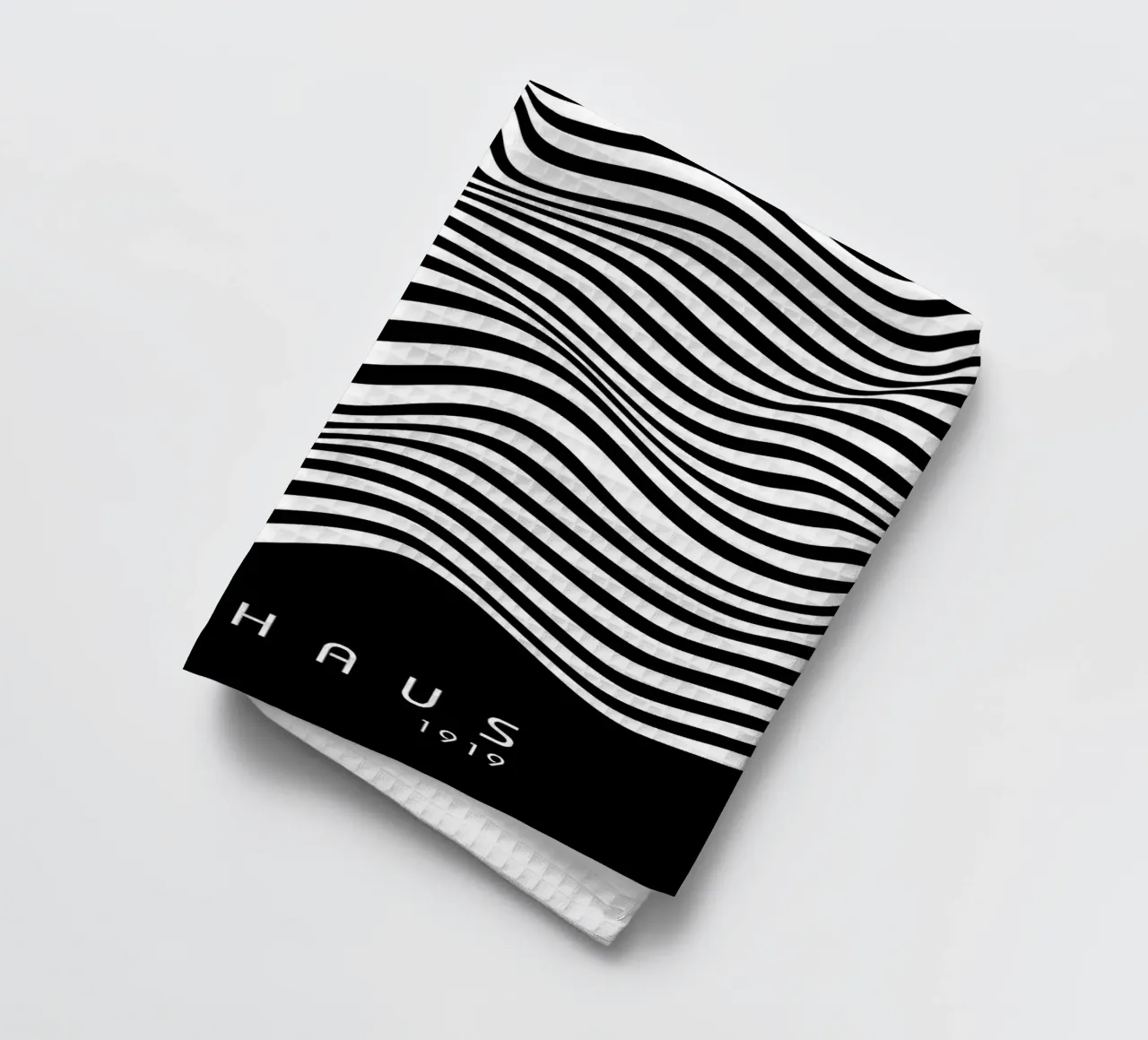 bauhaus in bianco e nero canovaccio da cucina da Purrfect Whiskers Art