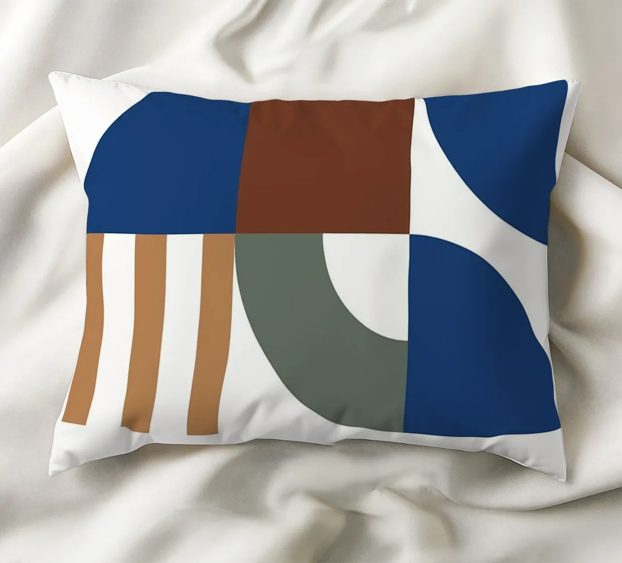 mostra bauhaus forme geometriche cuscino da MinimalistPosterCharles