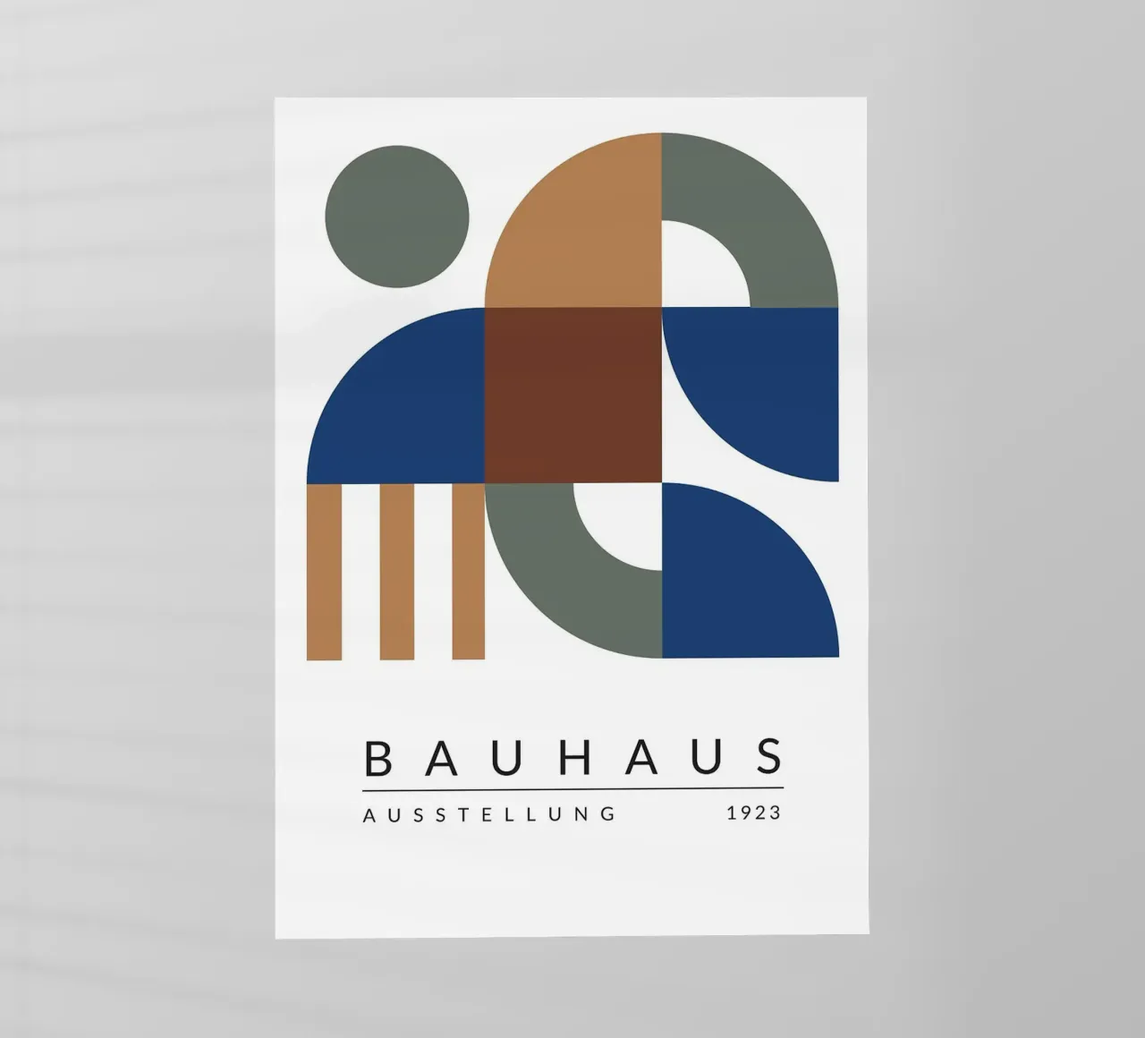 mostra bauhaus forme geometriche pellicola backlit da MinimalistPosterCharles