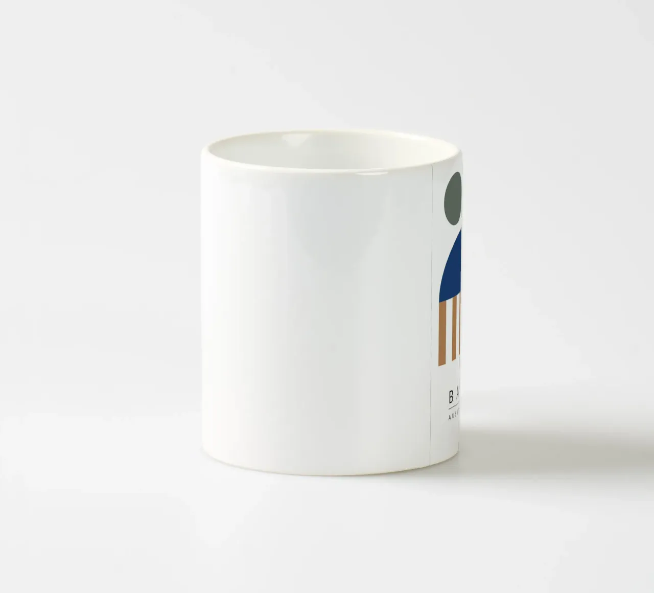 mostra bauhaus forme geometriche tazza in ceramica da MinimalistPosterCharles
