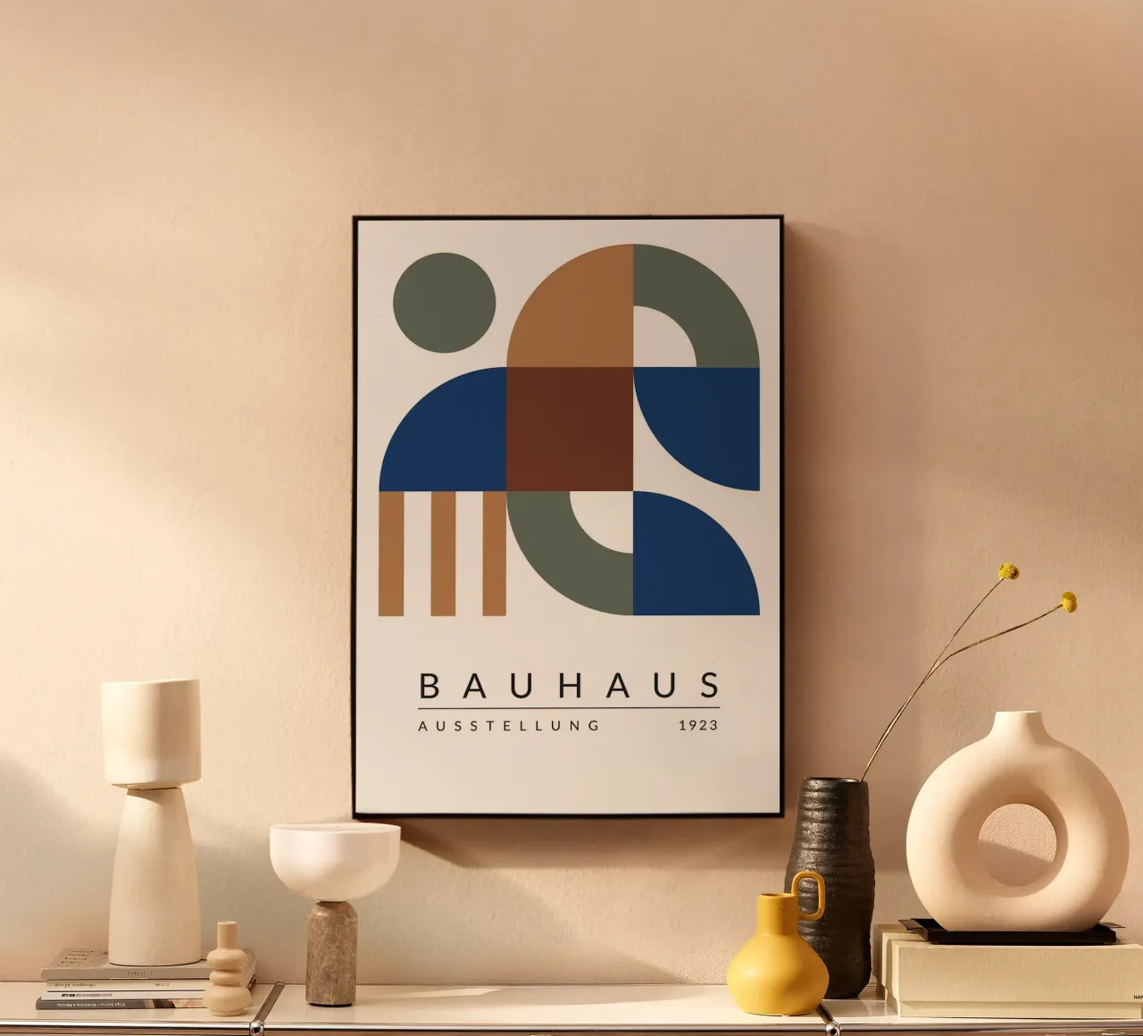 exposition du bauhaus formes géométriques panneau forex de MinimalistPosterCharles