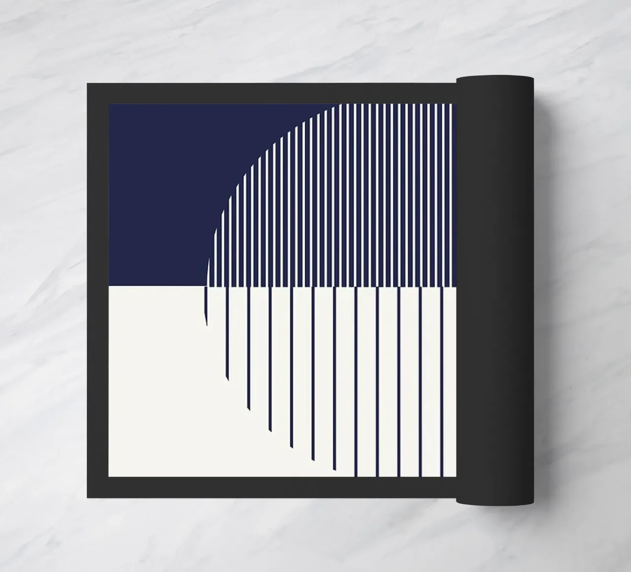 bauhaus tentoonstelling 1919 grafisch ontwerp deurmat van MinimalistPosterCharles