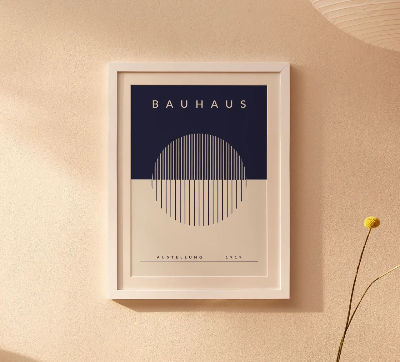 bauhaus-ausstellung 1919 grafikdesign Poster von MinimalistPosterCharles