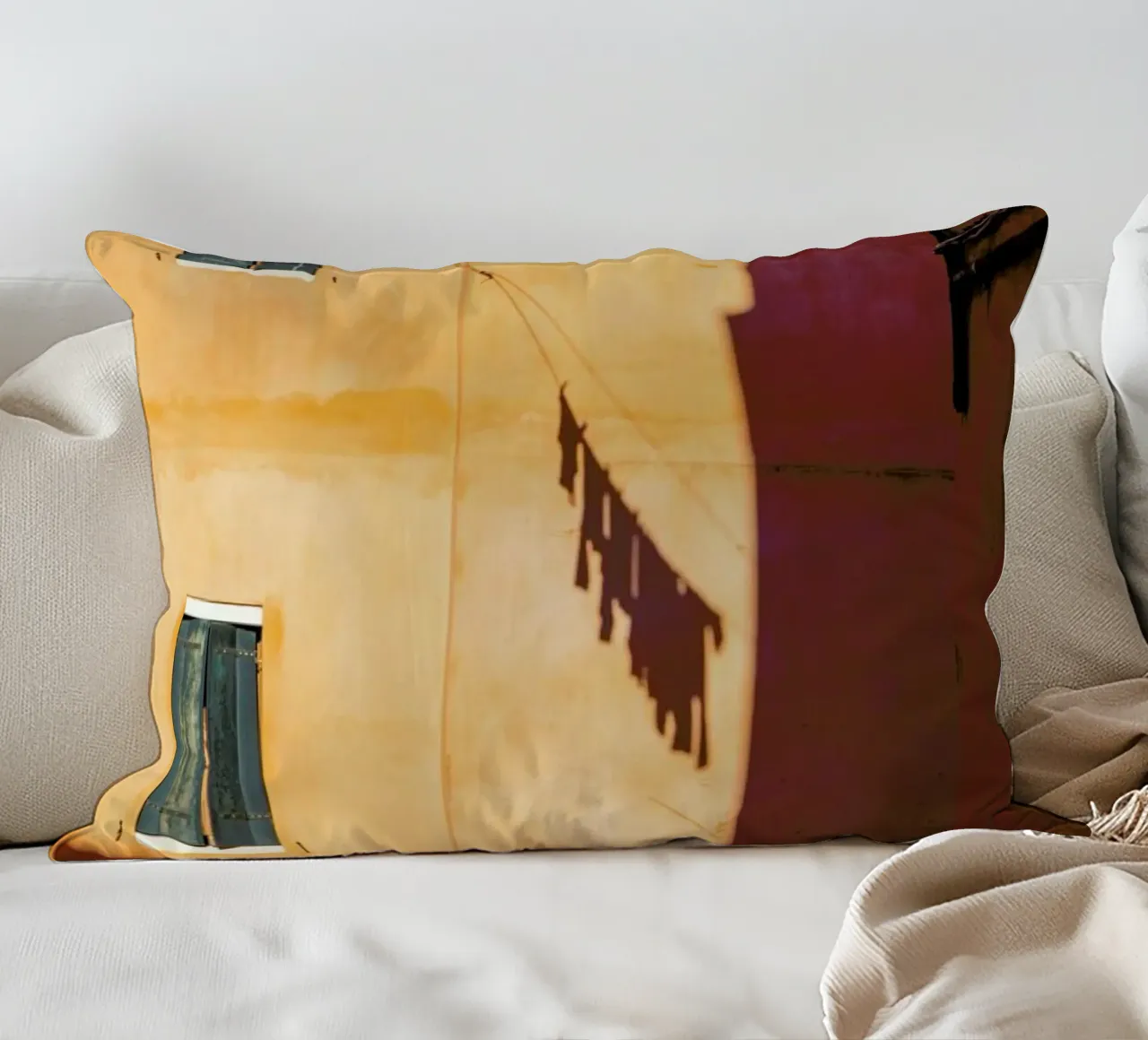 Golden Rays On Washing cuscino da METROPOLIS