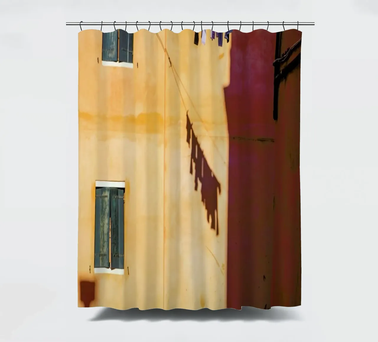 Golden Rays On Washing shower curtain by METROPOLIS