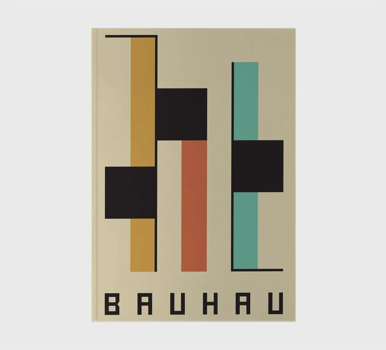 Bauhaus abstract shapes rectangles blocks notebook by Dale Edward YoungJr