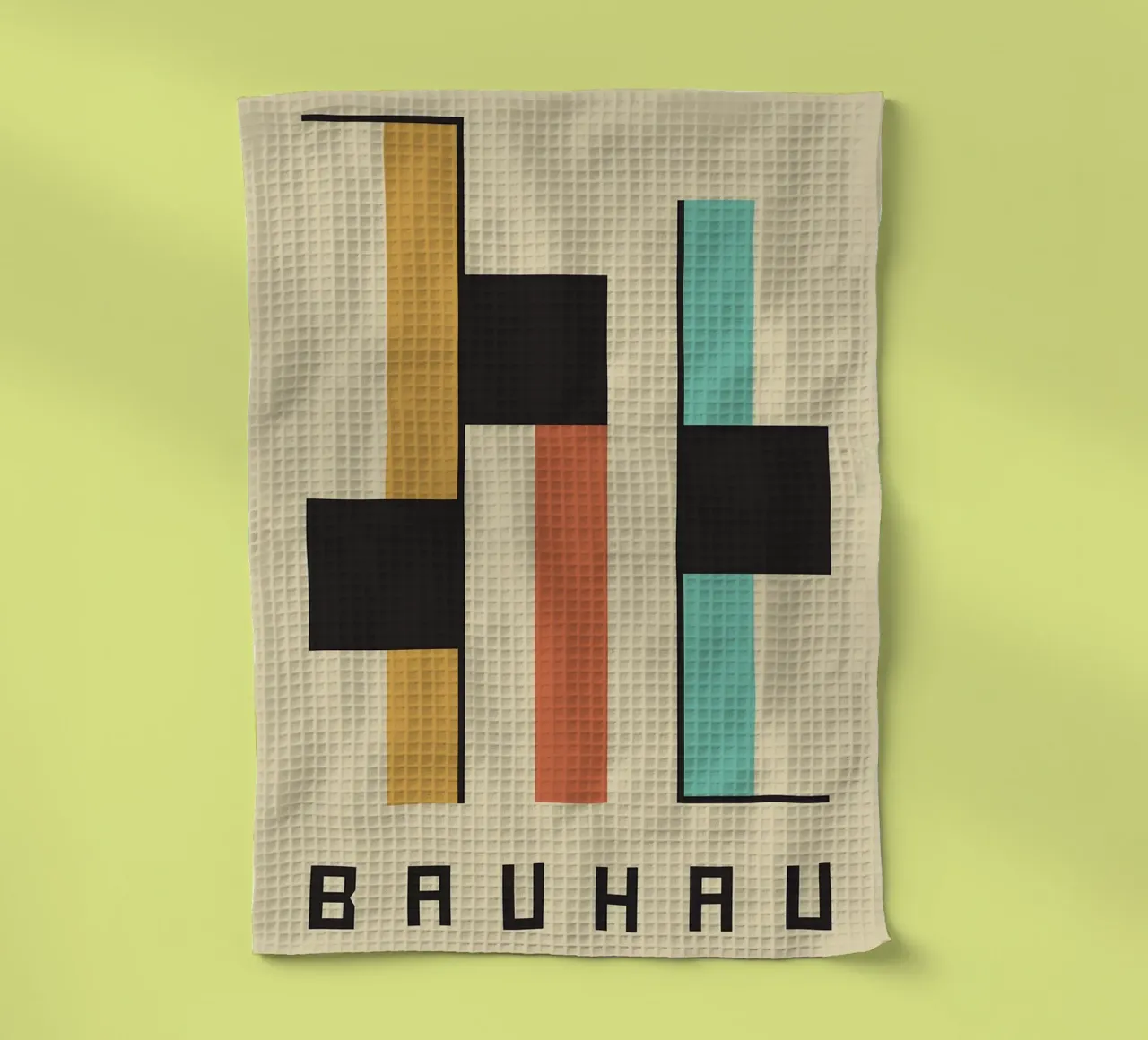 Bauhaus forme astratte rettangoli blocchi canovaccio da cucina da Dale Edward YoungJr
