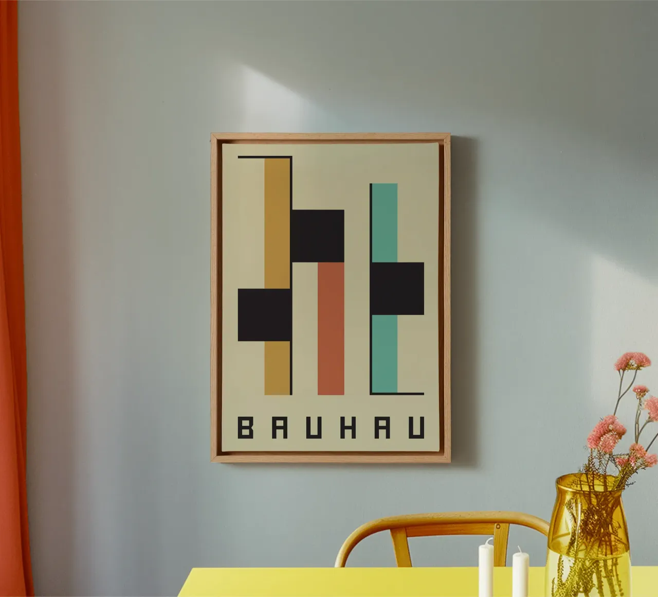 Bauhaus formes abstraites rectangles blocs toile de Dale Edward YoungJr