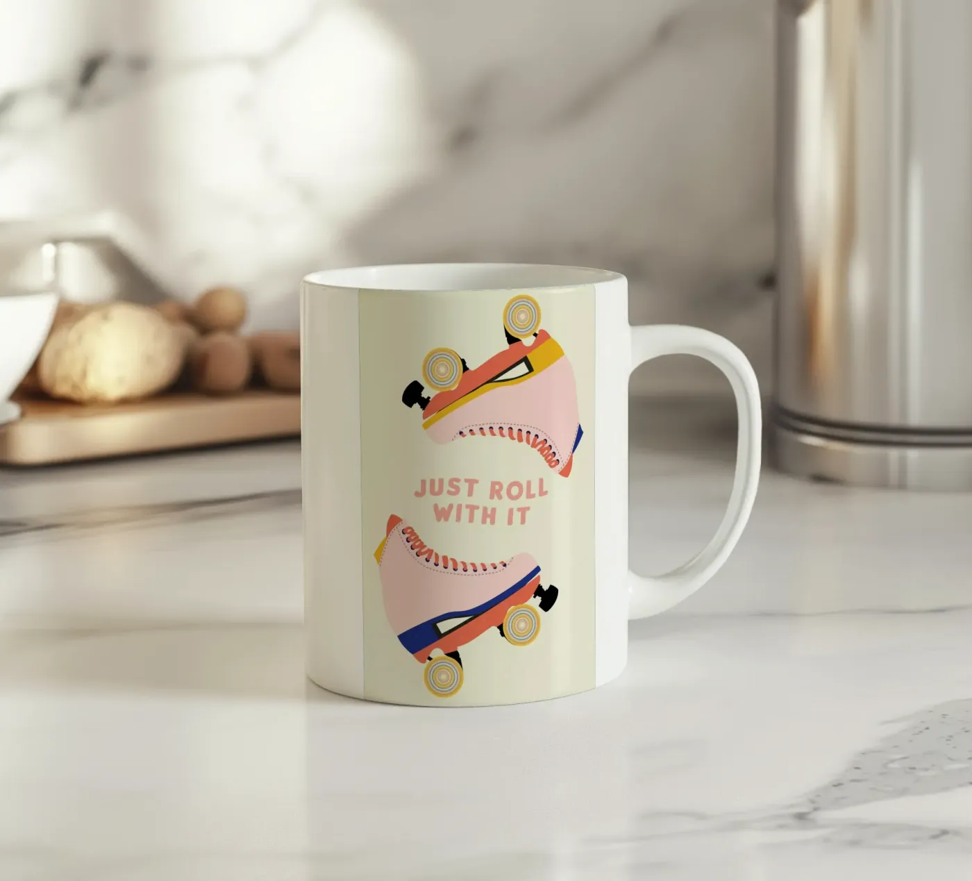 Roller Skates ceramic mug by daylight design studio