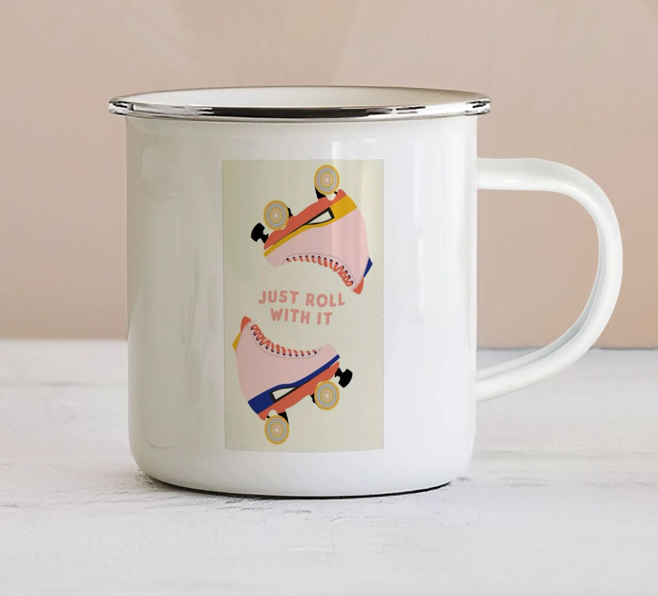 Roller Skates tazza in smalto da daylight design studio