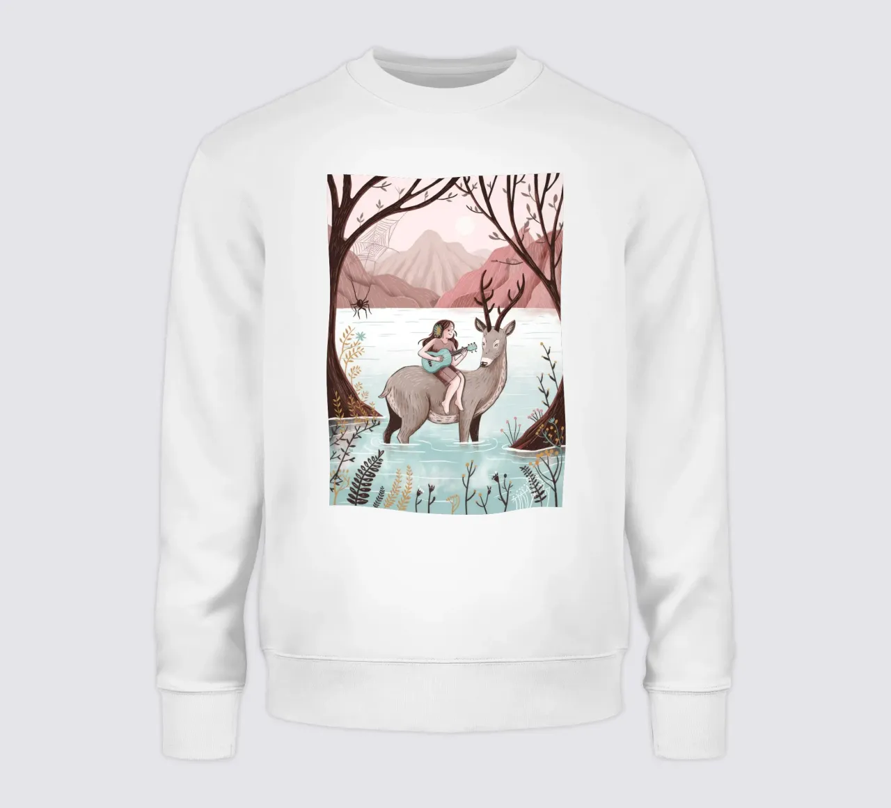 Winter-Hirsch-Abenteuer Sweatshirt von Silent Hue