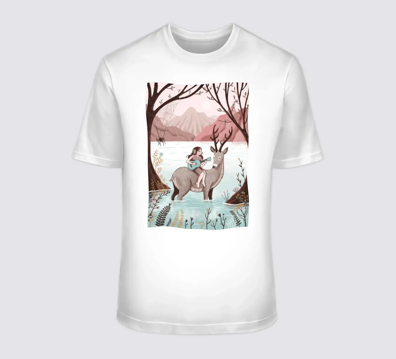 Avventura invernale con i cervi t-shirt da Silent Hue
