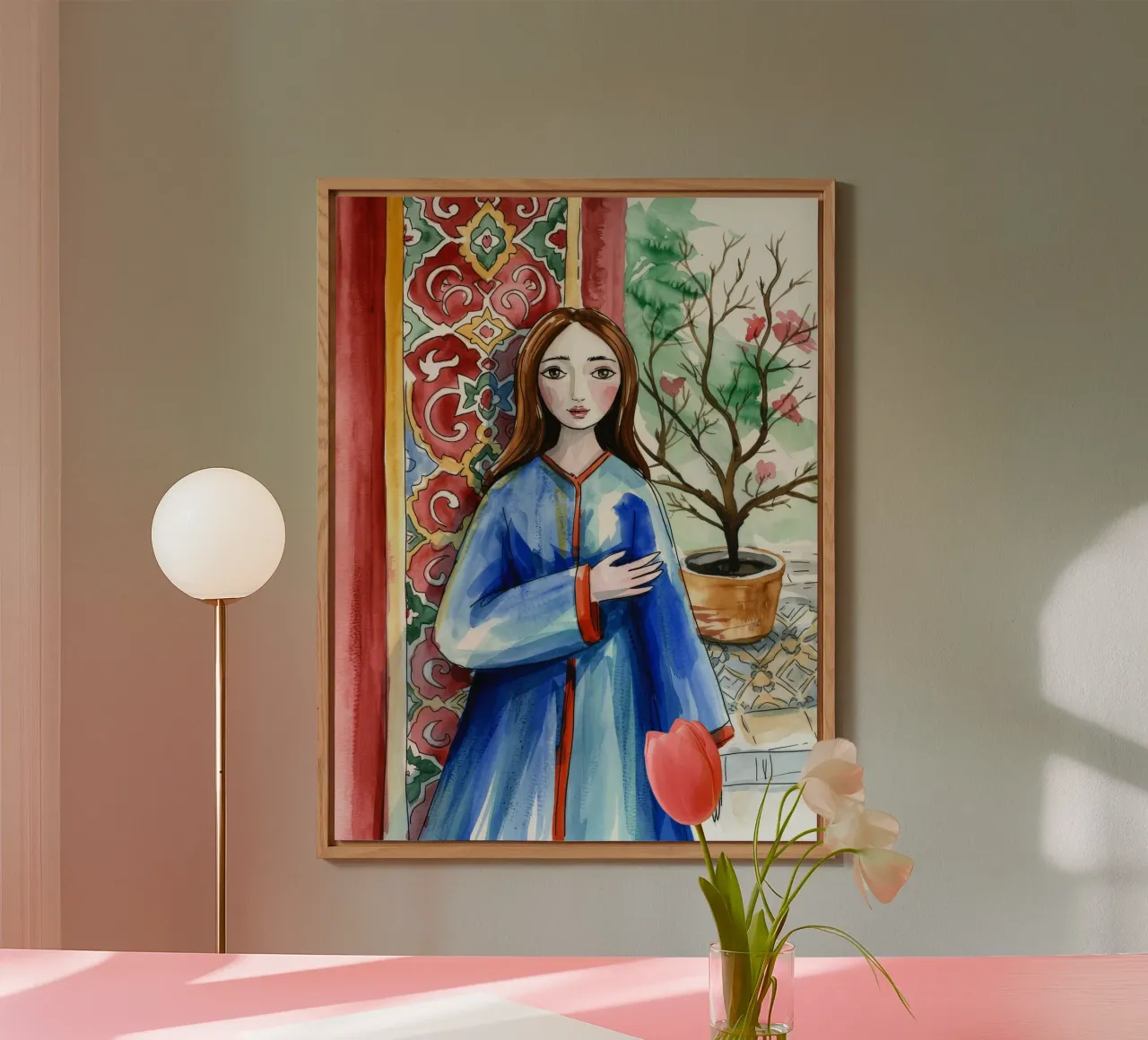 Oriental Elegance Portrait alu-dibond by Silent Hue