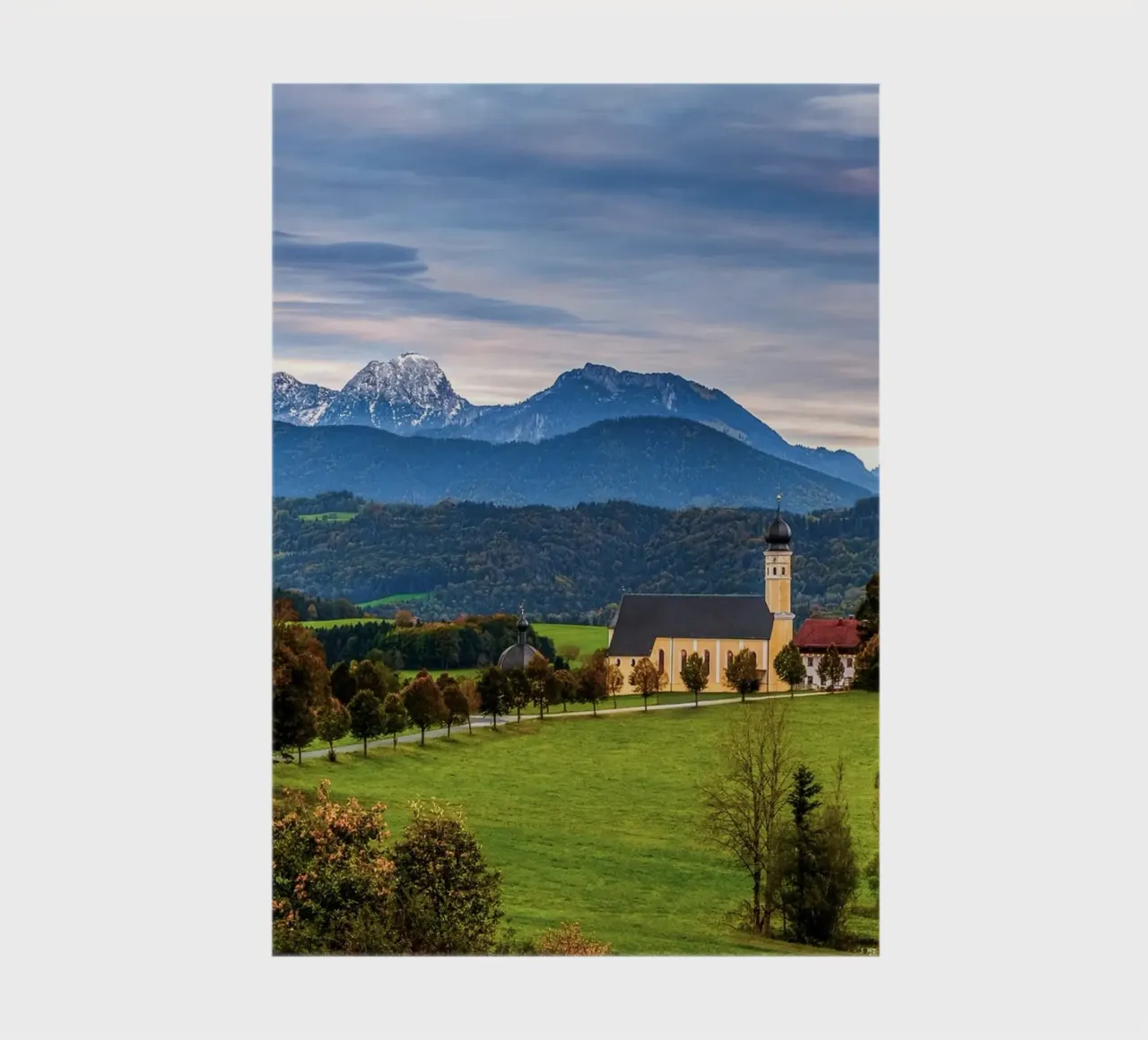 Chiesa di pellegrinaggio Wilparting Irschenberg Baviera diario da 5ecken