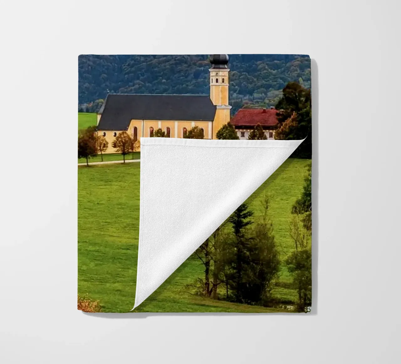 Chiesa di pellegrinaggio Wilparting Irschenberg Baviera telo mare da 5ecken