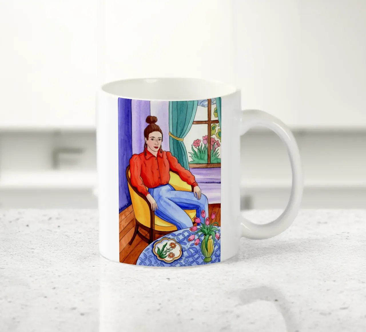 Serenità contemplativa in interni tazza in ceramica da Silent Hue