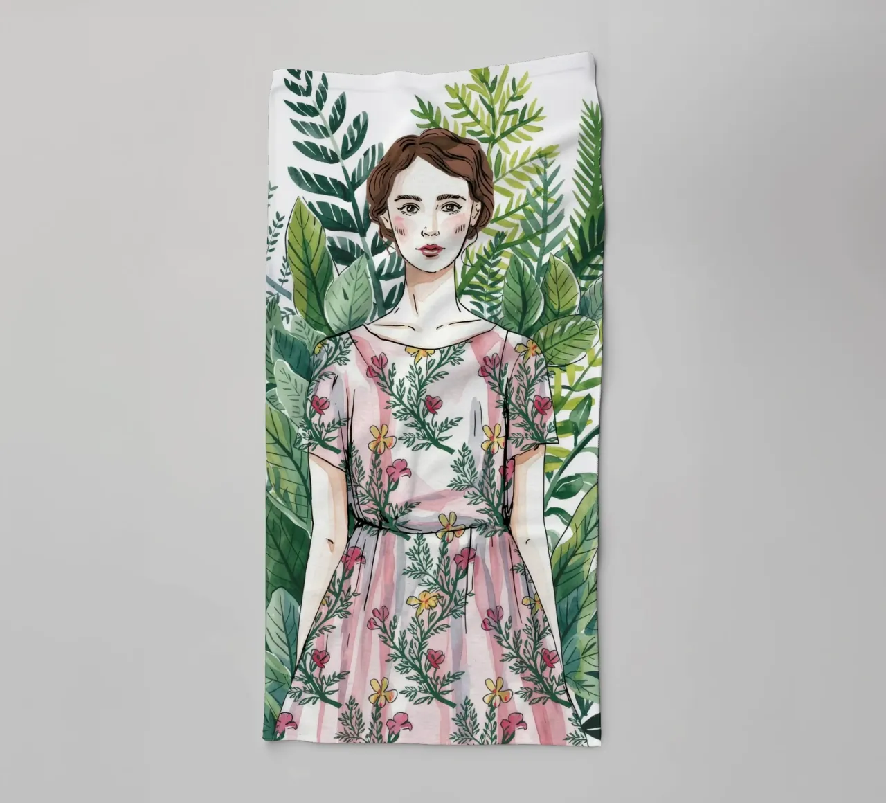Bellezza del riflesso botanico asciugamano da bagno da Silent Hue