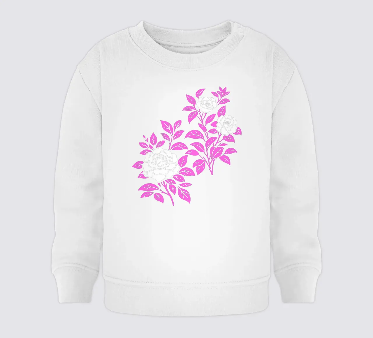 Fiori di camelia rosa e pesca felpa neonato da SilverPegasus