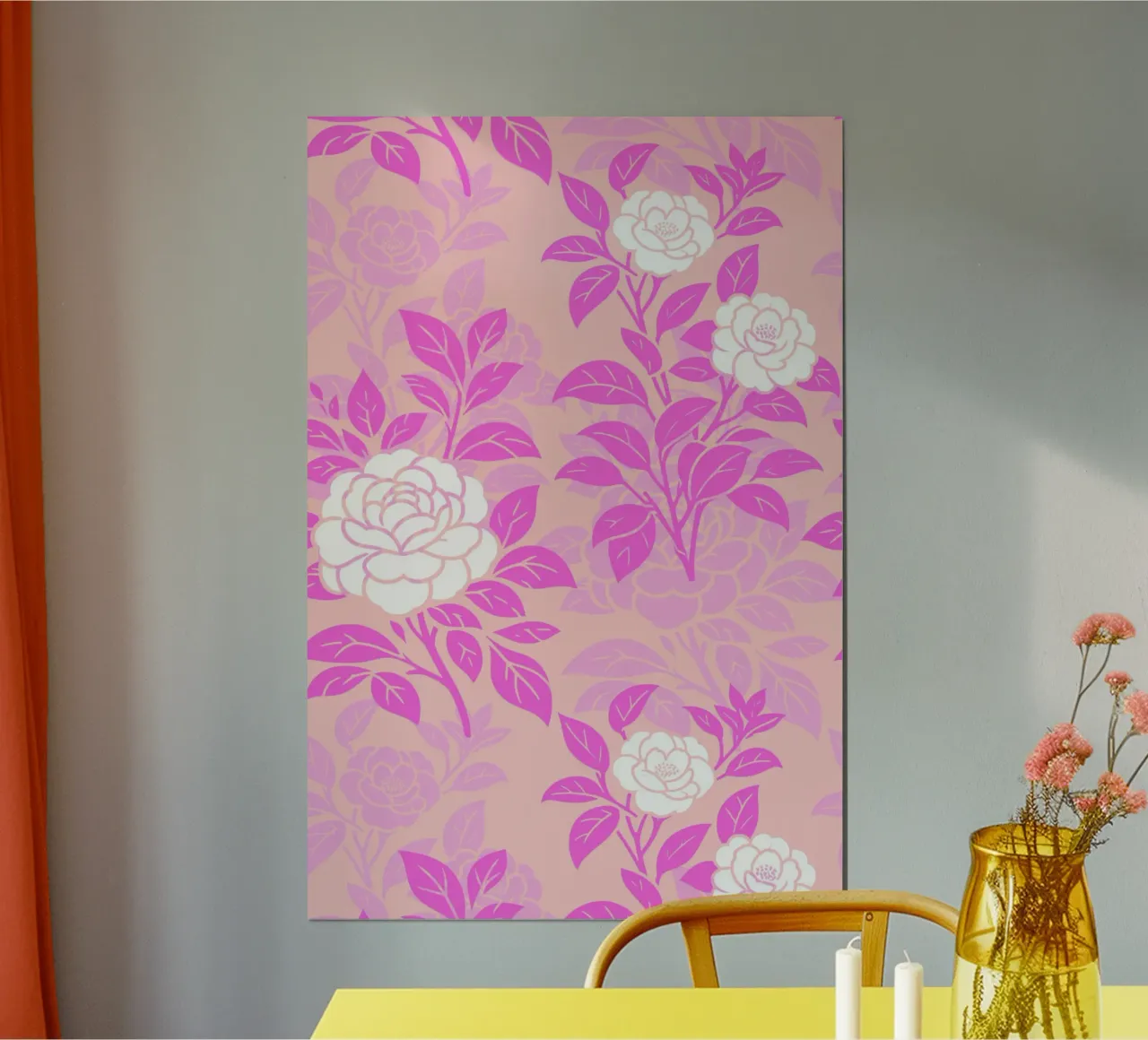 Fiori di camelia rosa e pesca carta hahnemühle da SilverPegasus