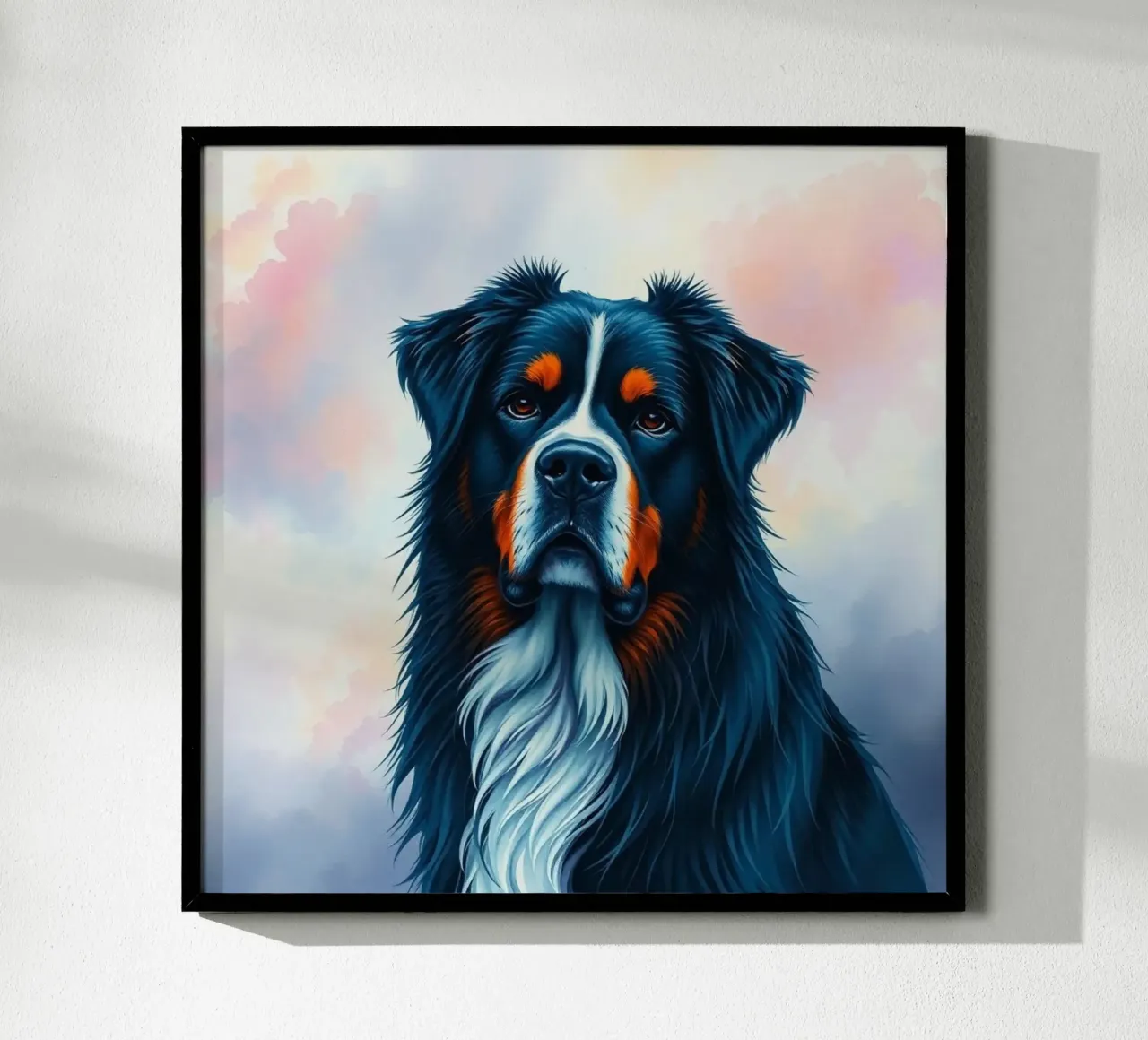 Bellissimo cane da montagna bernese #29 poster con telaio in alluminio da Yumis.Beargang.and.Me