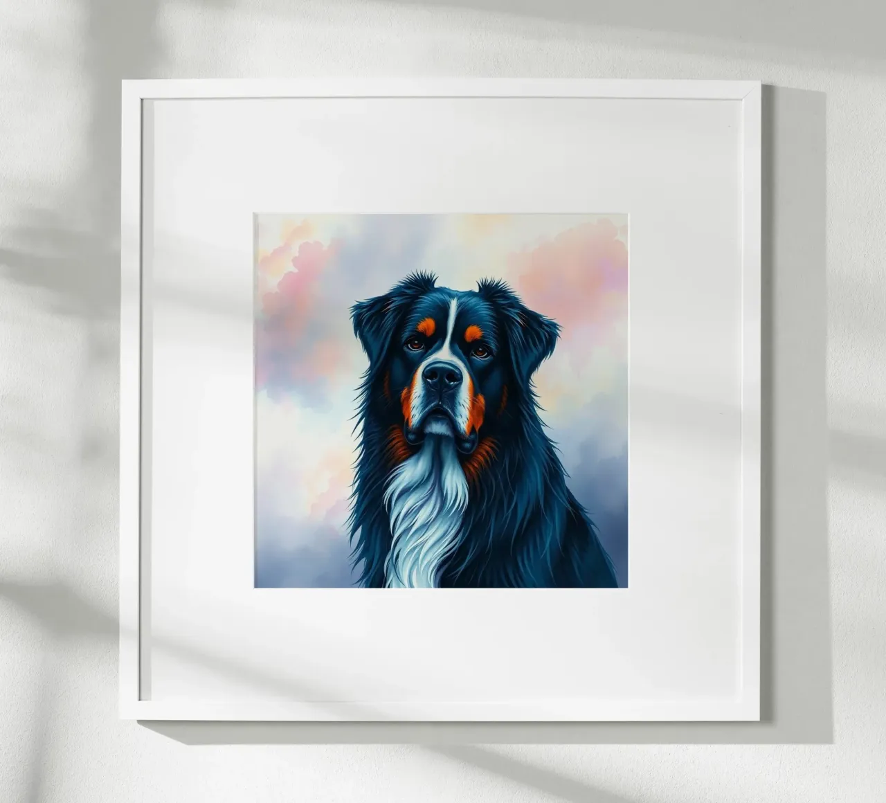 Bellissimo cane da montagna bernese #29 poster con telaio in alluminio da Yumis.Beargang.and.Me