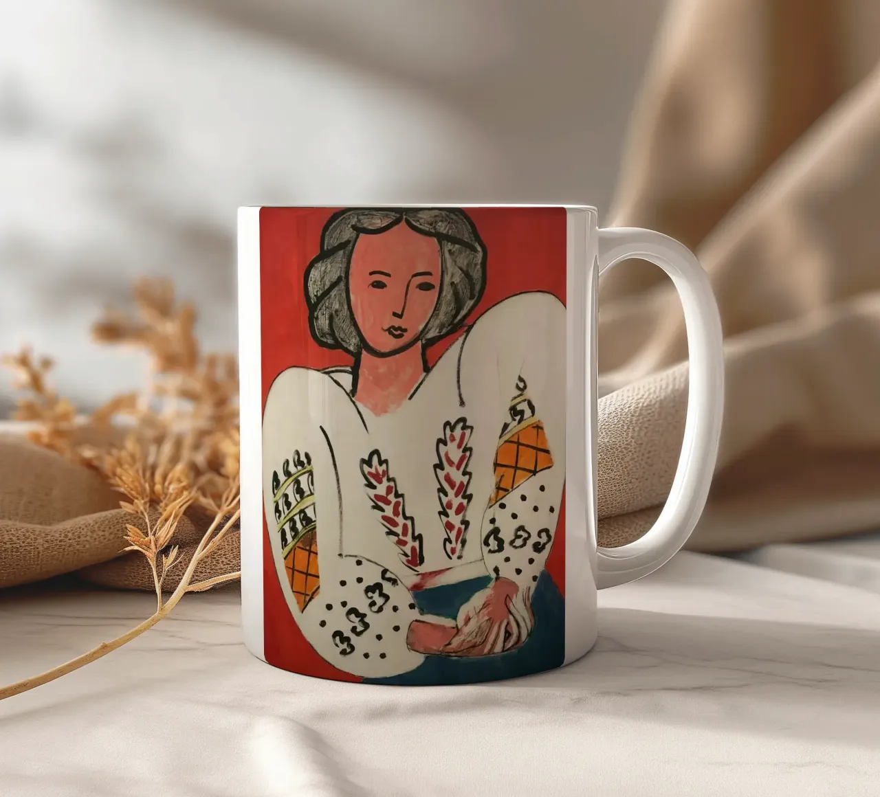 Matisse La camicetta rumena, 1940 tazza in ceramica da MinaHome