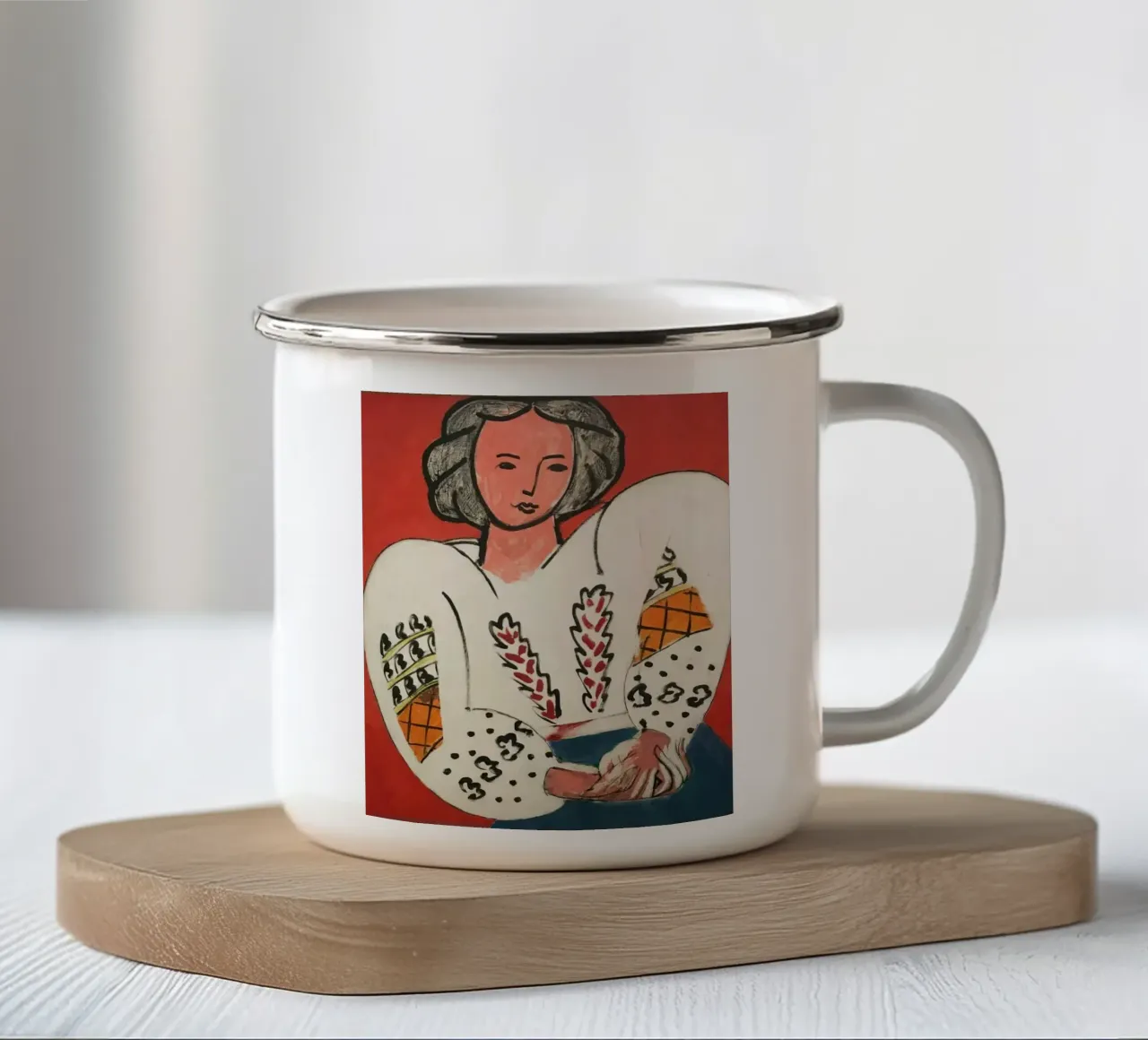 Matisse La camicetta rumena, 1940 tazza in smalto da MinaHome