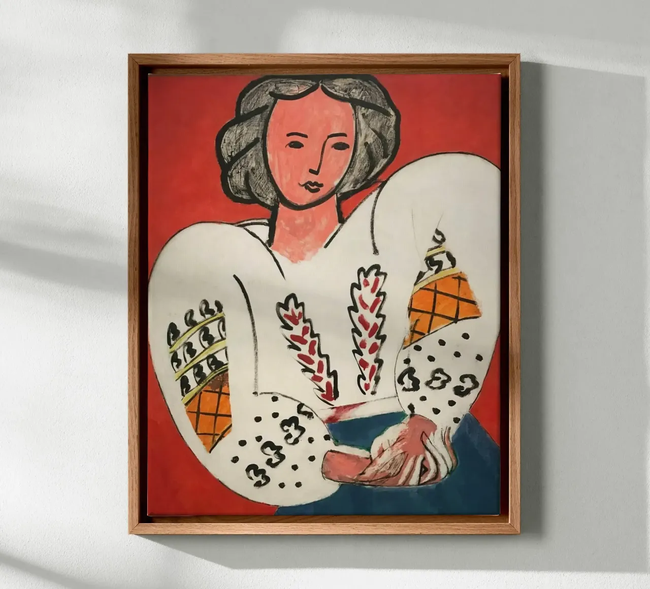 Matisse La camicetta rumena, 1940 tela con Cornice a cassetta da MinaHome