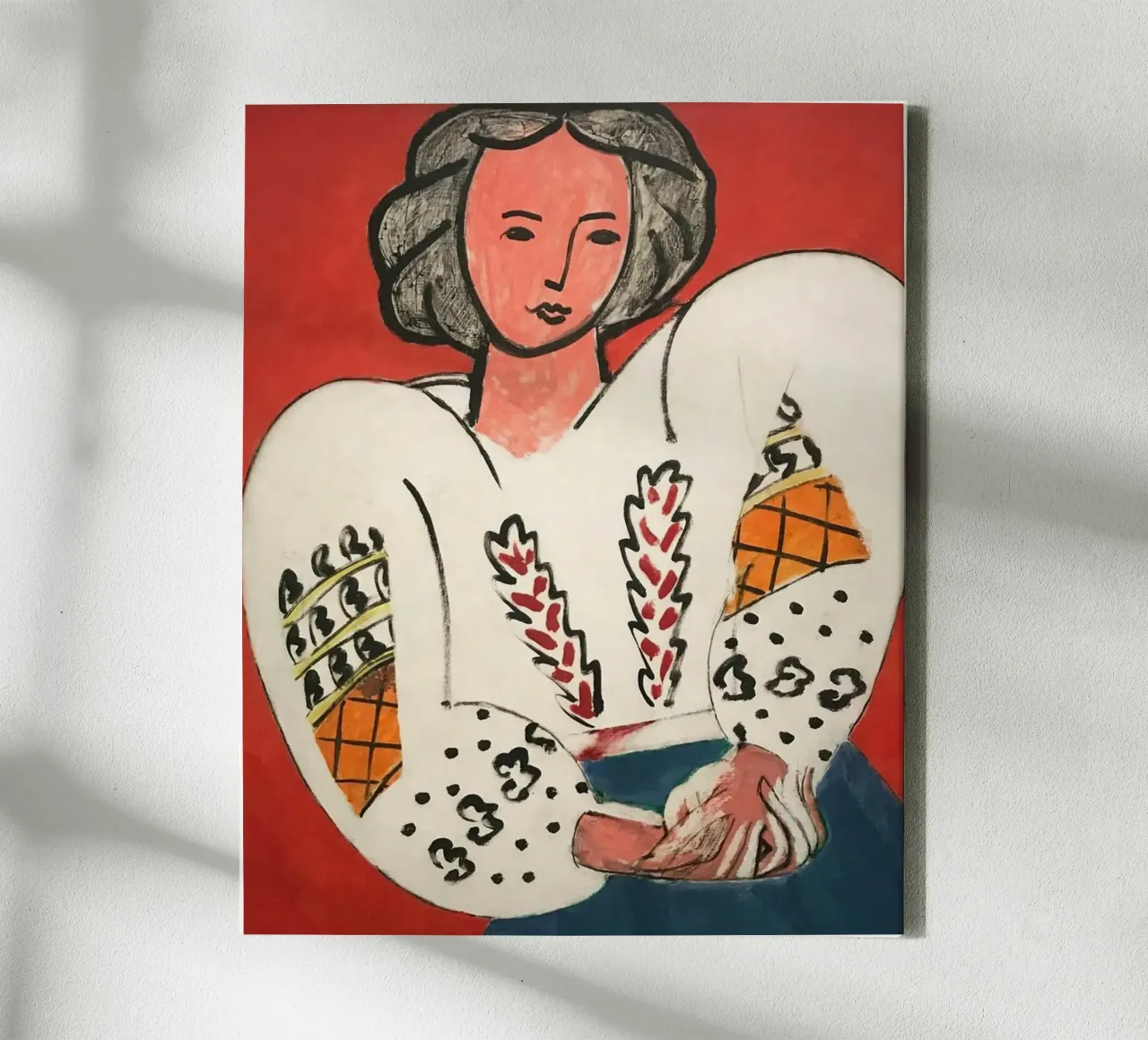 Matisse La camicetta rumena, 1940 tela con Cornice a cassetta da MinaHome