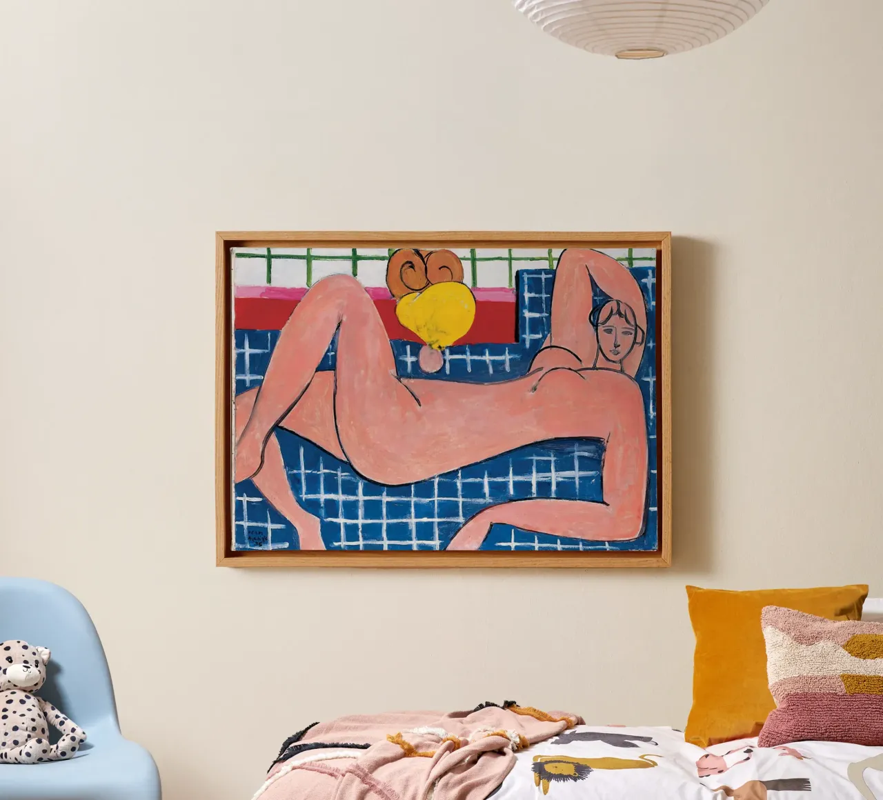 Matisse Grande nudo reclinato (Il nudo rosa), 1935 tela con Cornice a cassetta da MinaHome