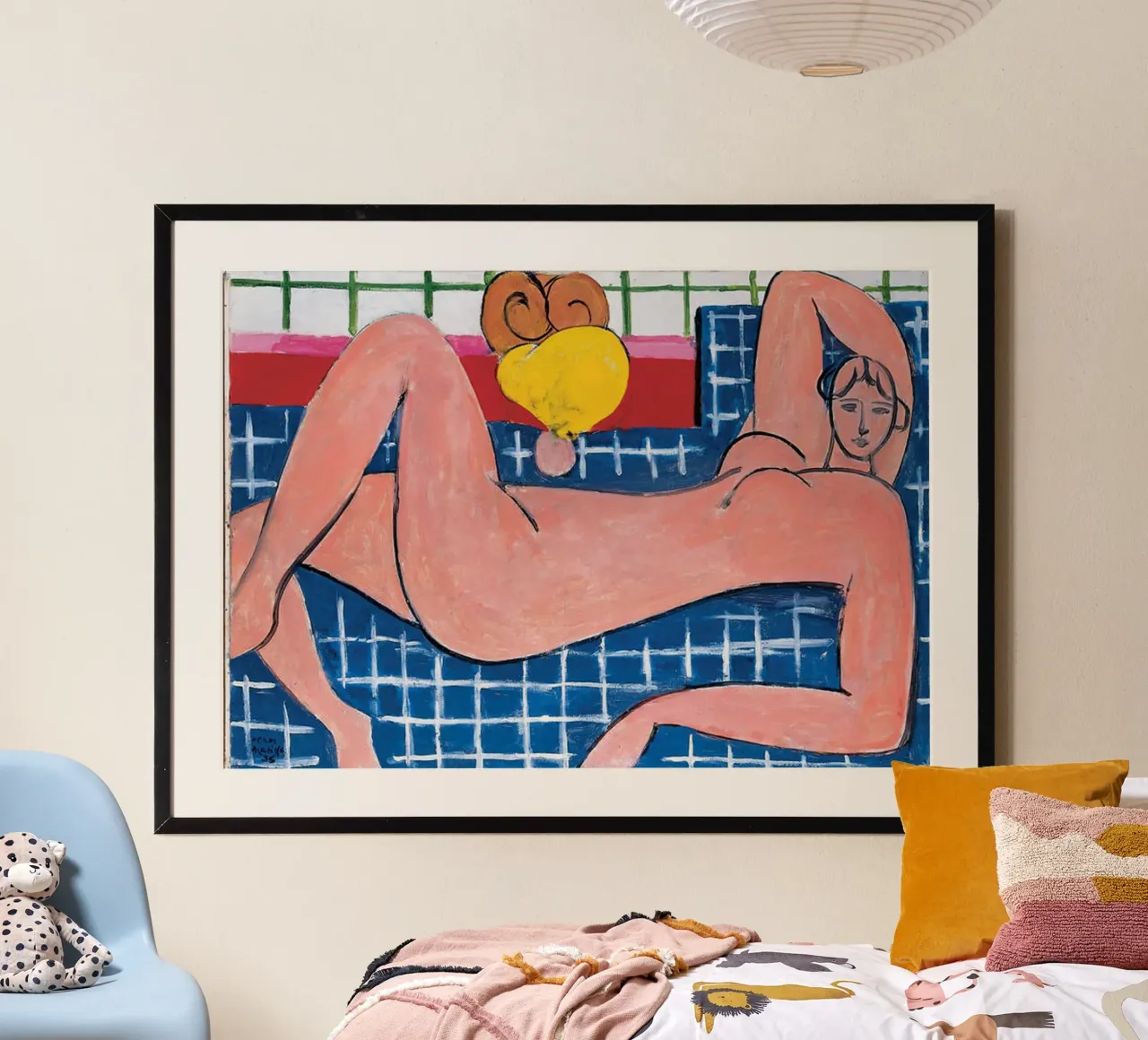 Matisse Grande nudo reclinato (Il nudo rosa), 1935 poster con telaio in alluminio da MinaHome