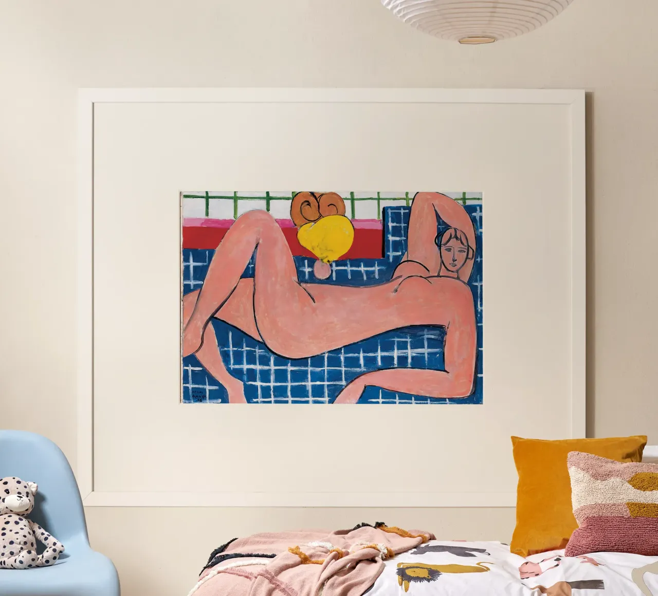 Matisse Grande nudo reclinato (Il nudo rosa), 1935 poster con telaio in alluminio da MinaHome