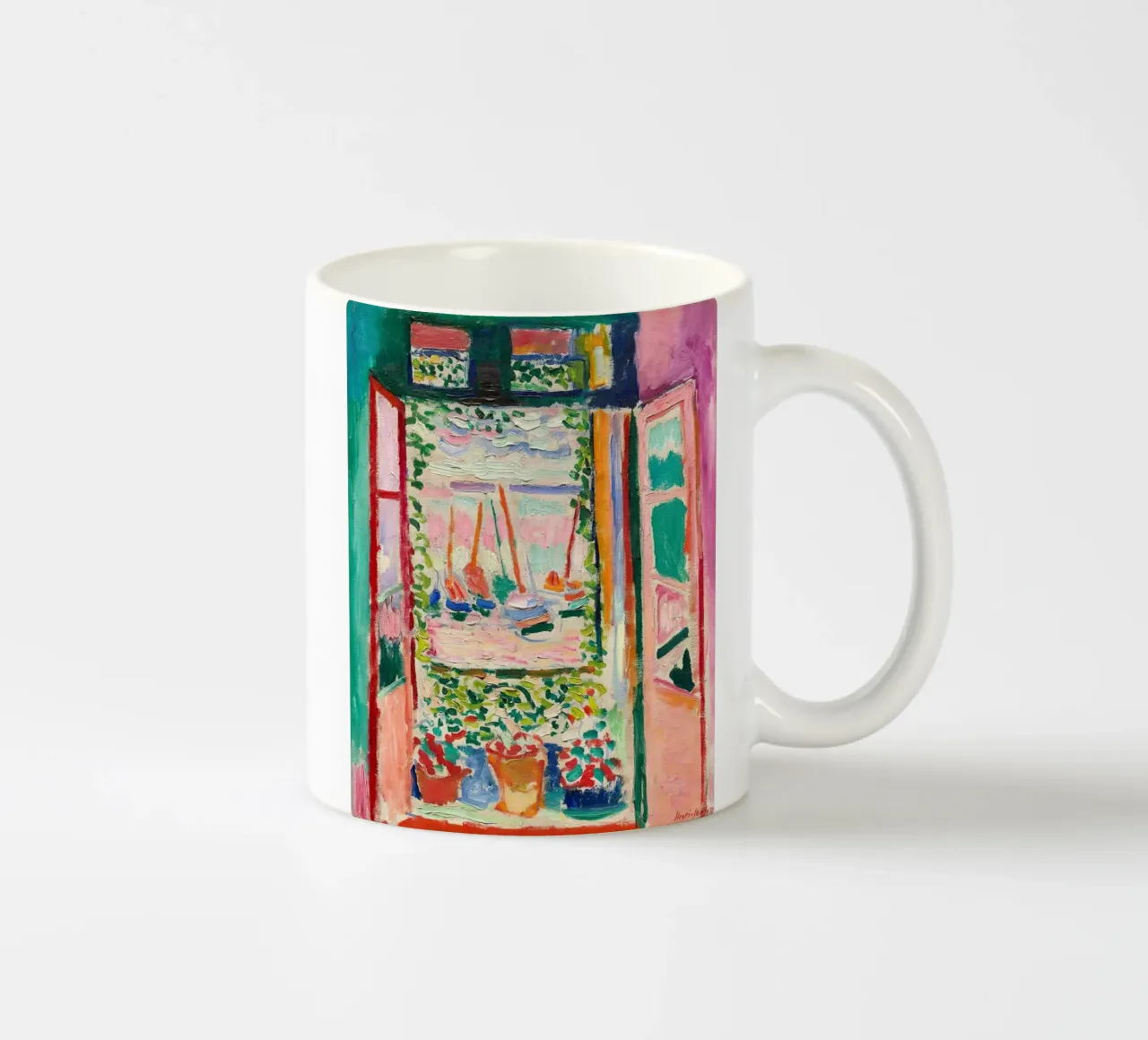 Matisse The Open Window 1905 Vintage ceramic mug by MinaHome