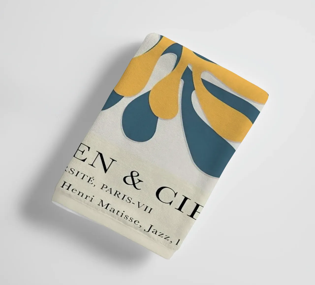 Matisse Cutouts Exhibition Vintage towel by MinaHome