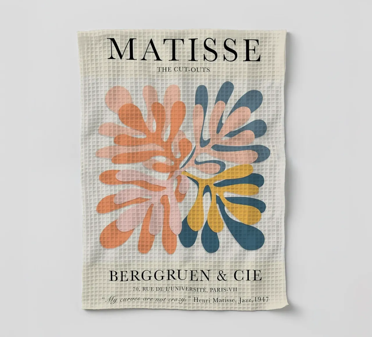 Matisse Découpages Exposition Vintage torchon de MinaHome