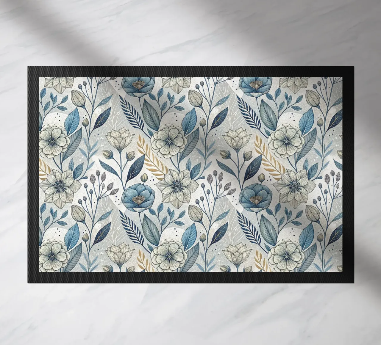 Floral Boho Pattern doormat by Pantheon Studio