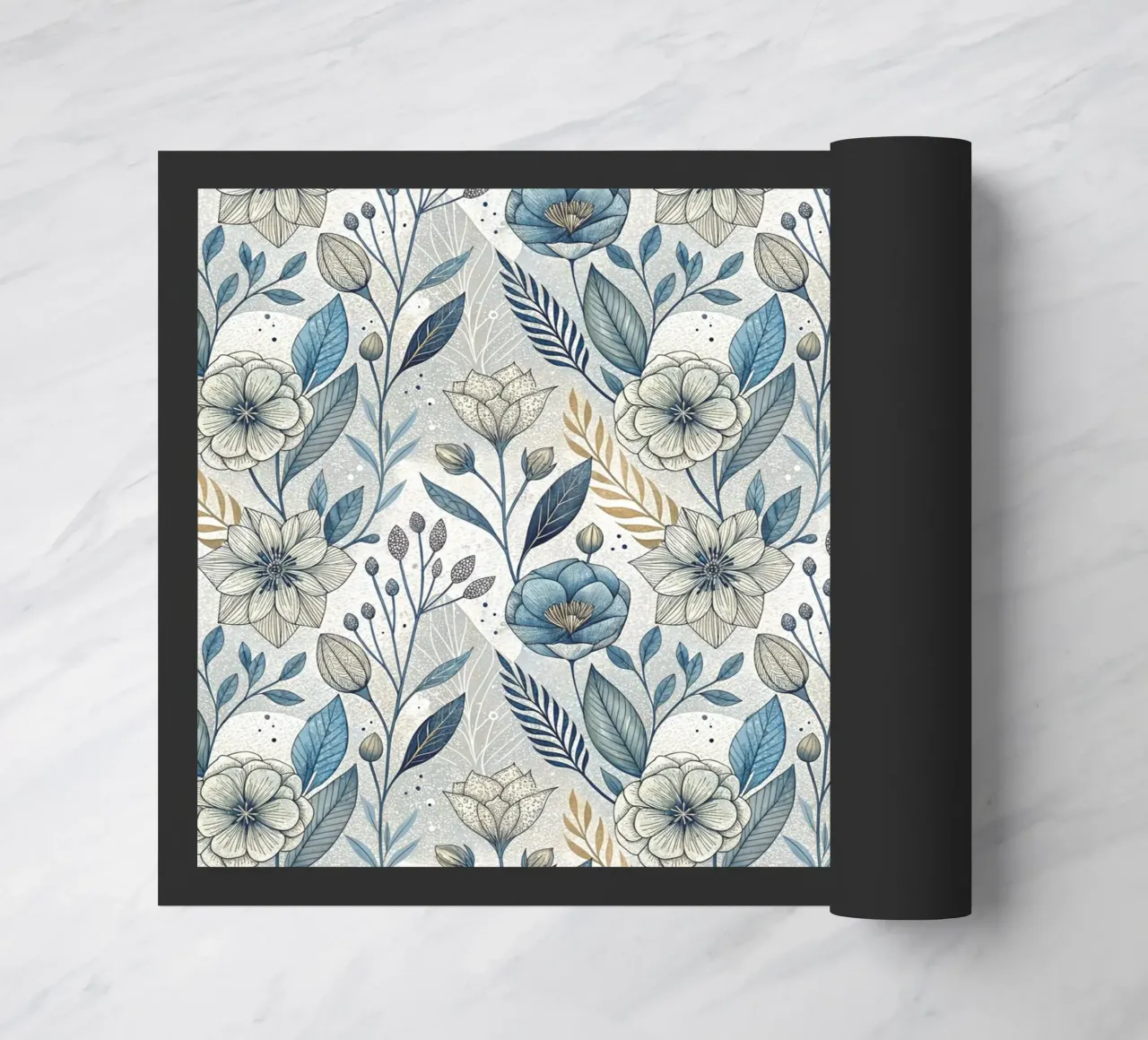 Floral Boho Pattern doormat by Pantheon Studio