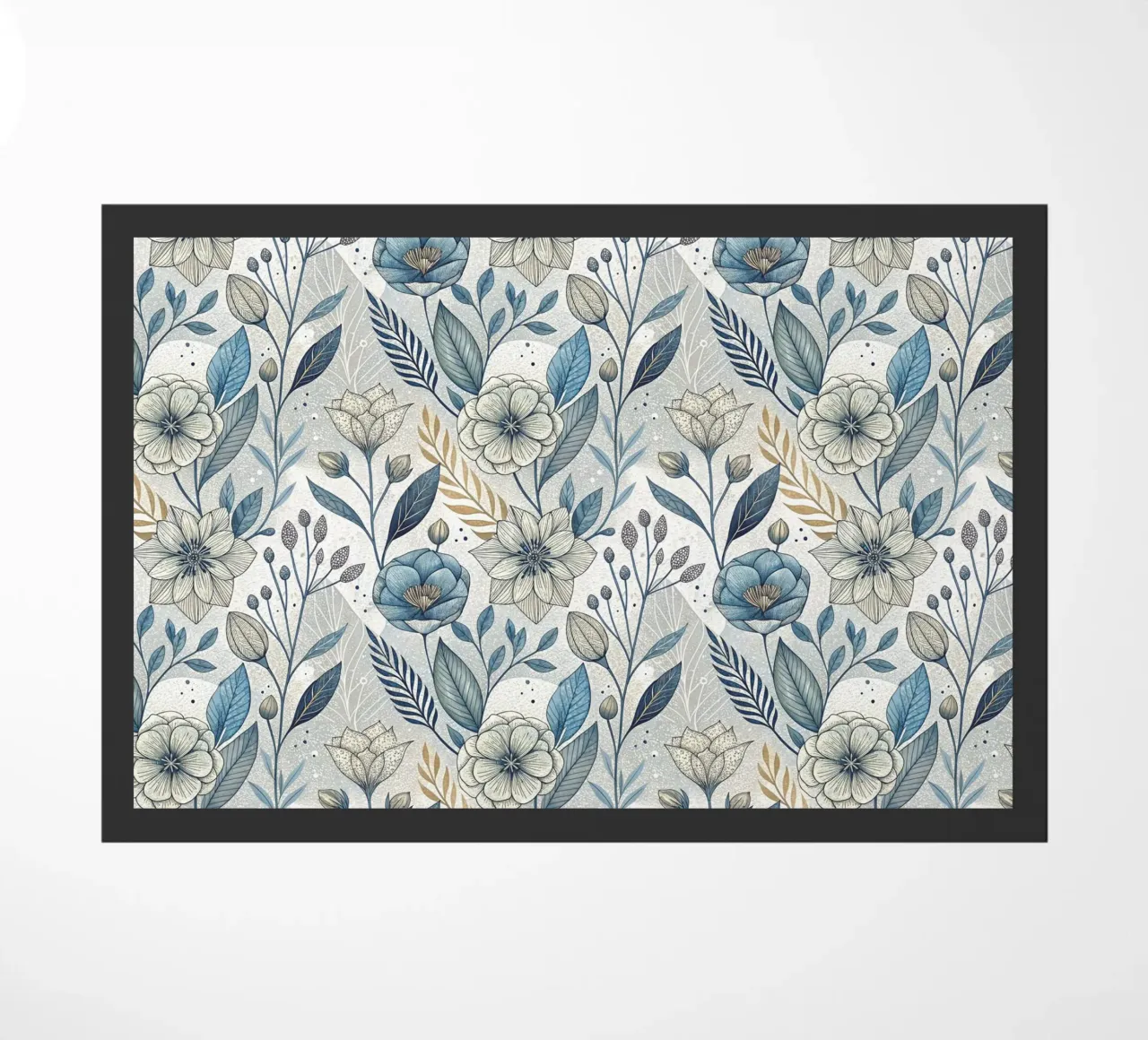Floral Boho Pattern doormat by Pantheon Studio